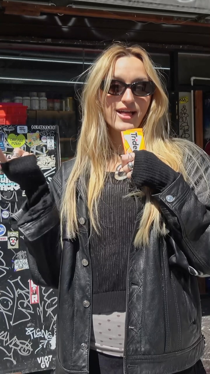 Instagram post by @stefdagz for Trident Gum. Caption reads: Snack aisle > dating apps

Introducing “Refresh....