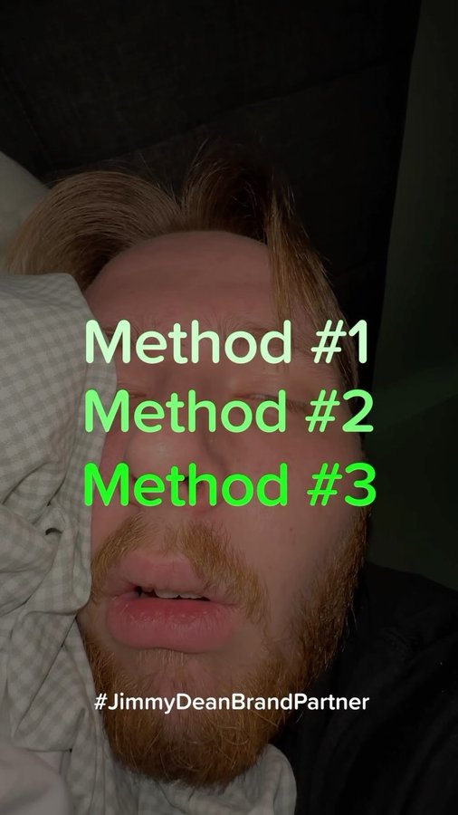 Instagram post by @addiebowley for Jimmy Dean. Caption reads: I can’t wait to get to bed knowing I have Jimmy....