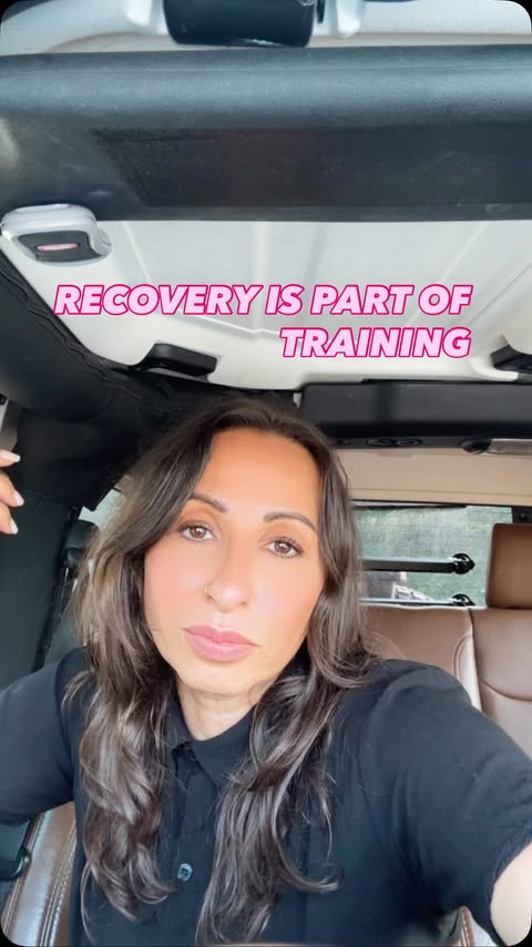 Instagram post by @jennscitygram for WHOOP. Caption reads: [...] knowing when your body needs recovery. WHOOP....