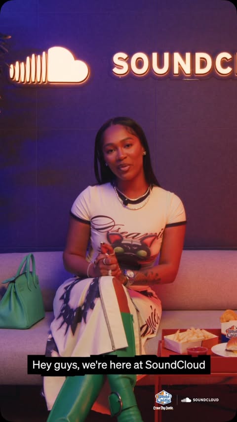 Instagram post by @whitecastle for SoundCloud. Caption reads: @1dessdior breaks down her legacy in this episode....