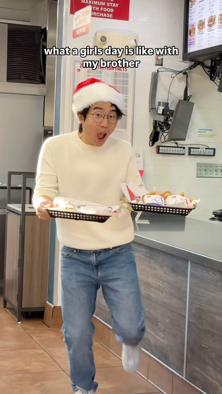 Instagram post by @jalin.siu for Jack In The Box. Caption reads: Bro asked for a girls daye out and we ATE🤭....