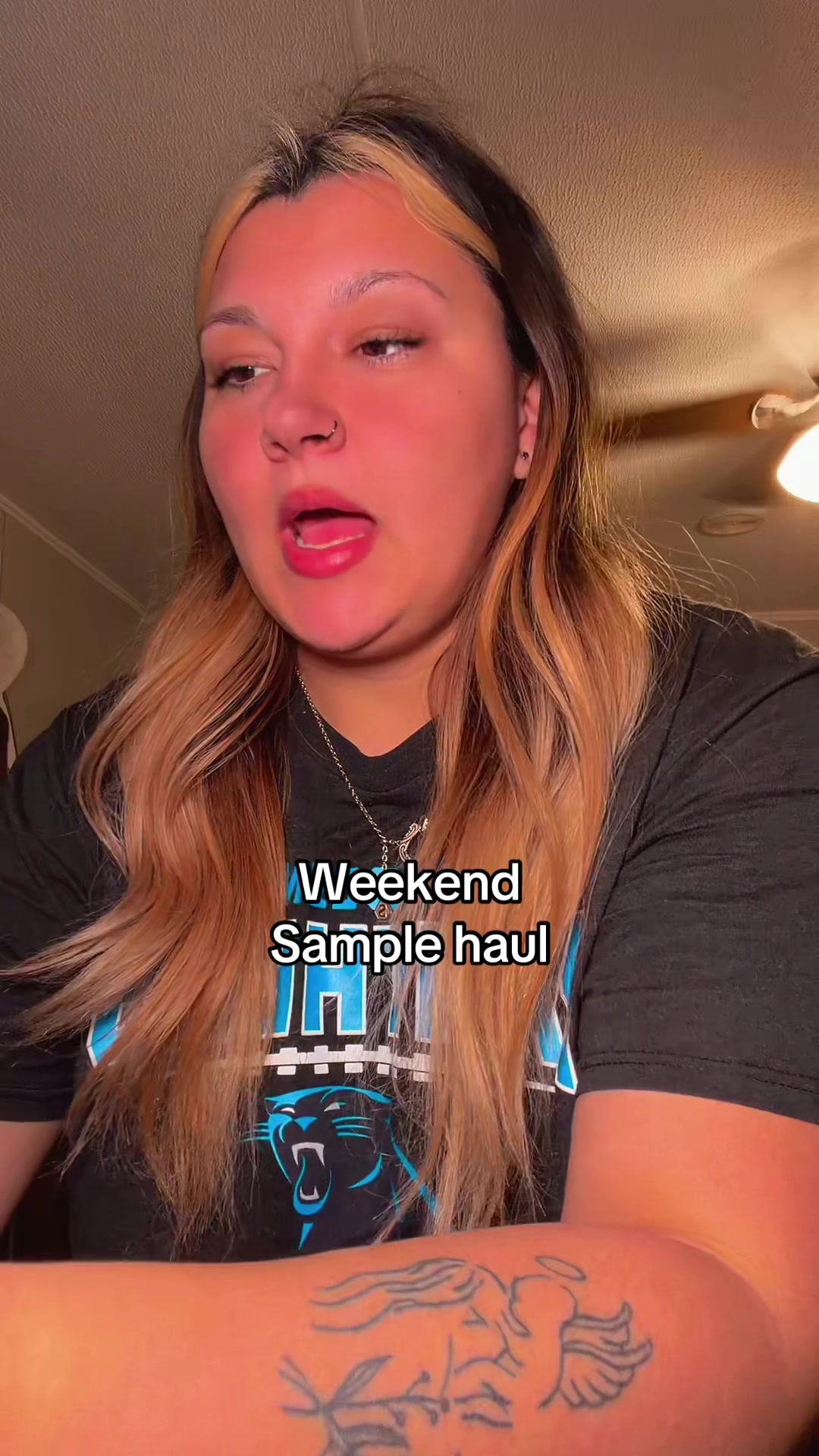 TikTok post by @sallnicolee for Sudstainables. Caption reads: [...] @FeelinGirl LLC @dontworry snacks....