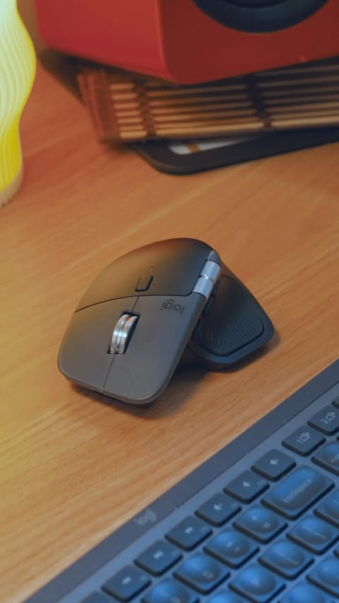 Instagram post by @tootripsy for Logitech. Caption reads: [...] Go try it out for yourself! #mxmaster4....