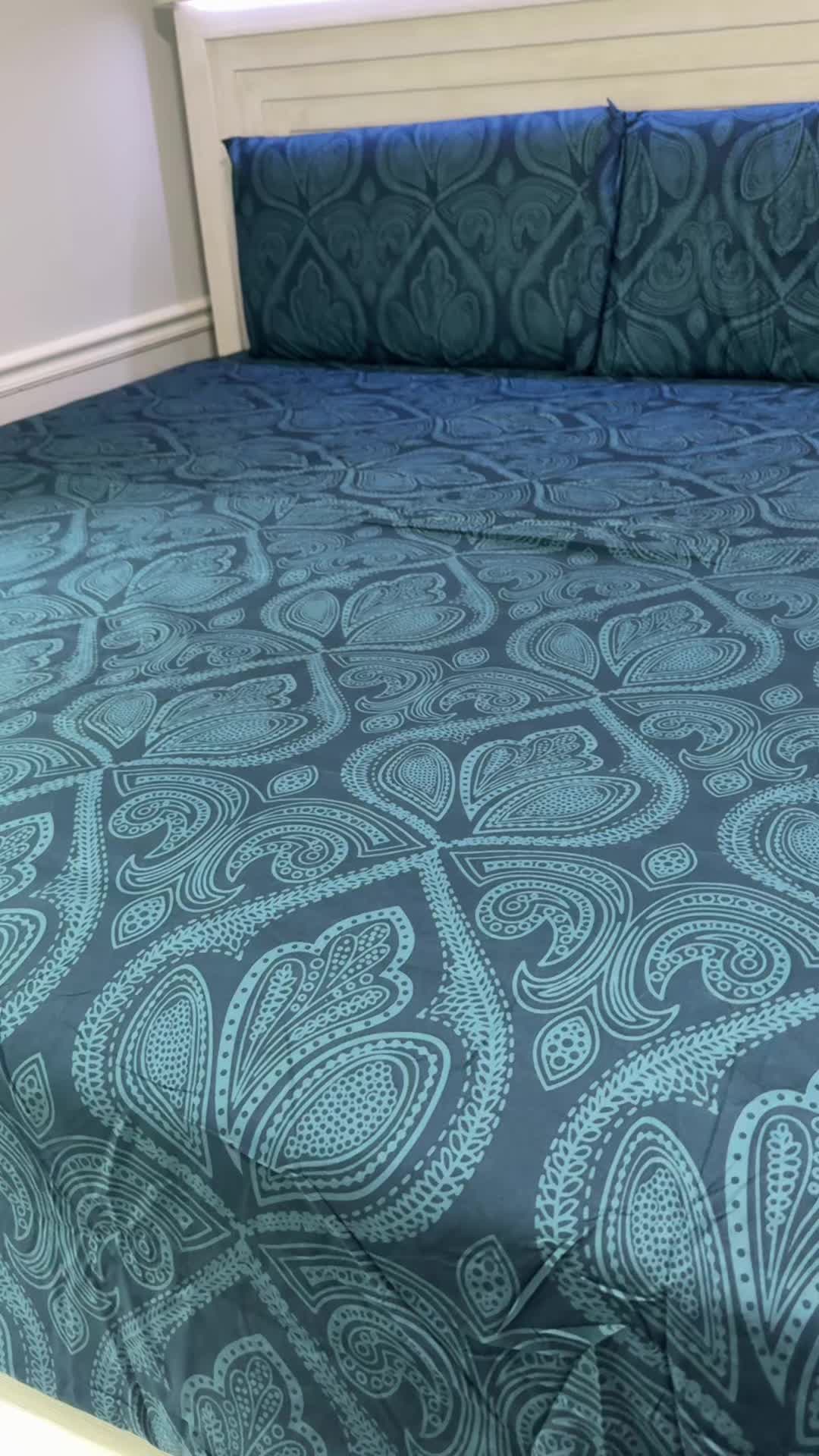 TikTok post by @anjalinzale for Lux Decor Collection. Caption reads: @Lux Decor Collection 6piece bedsheets so good....
