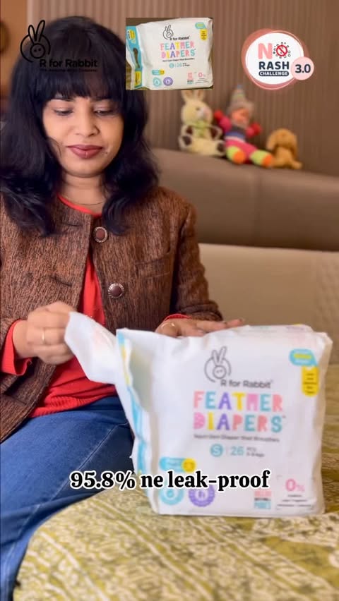 Instagram post by @anita.gupta.5876 for R for Rabbit. Caption reads: [...] 💯🤍 With the No Rash Challenge 3.0,....