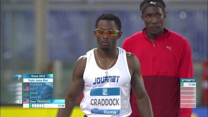 Instagram post by @omargooddness for Shady Rays. Caption reads: Came to the @goldengala_roma Diamond League....
