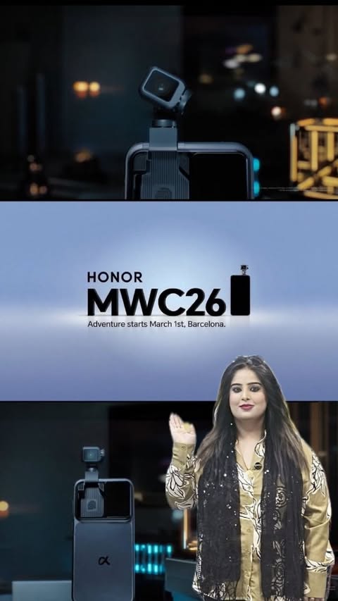 Instagram post by @blog_by_madi for Honor. Caption reads: Meet the HONOR Robot Phone with a built-in AI....