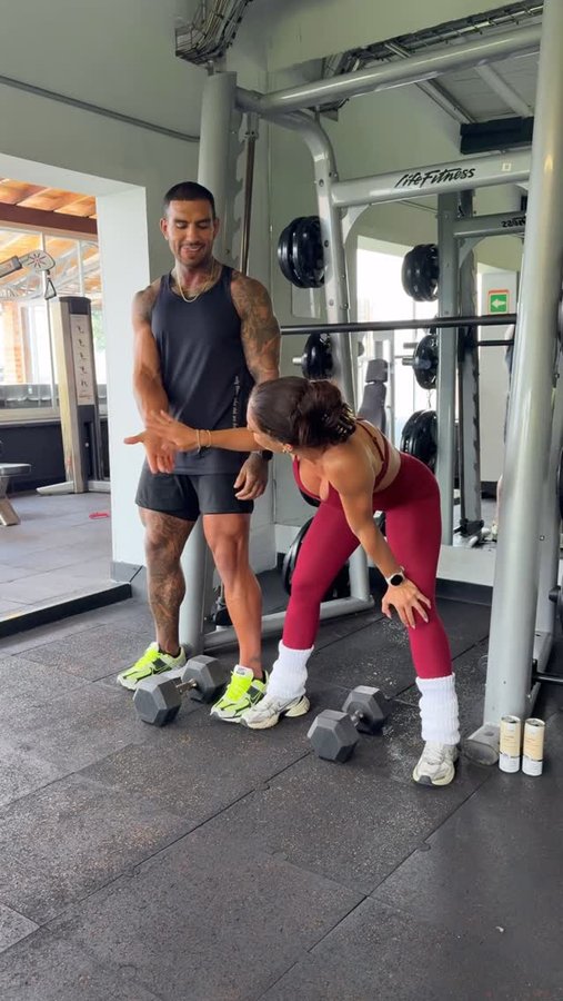 Instagram post by @dreathomas for Slate Milk. Caption reads: Your next Lower Body workout 😮‍💨

Nothing like....