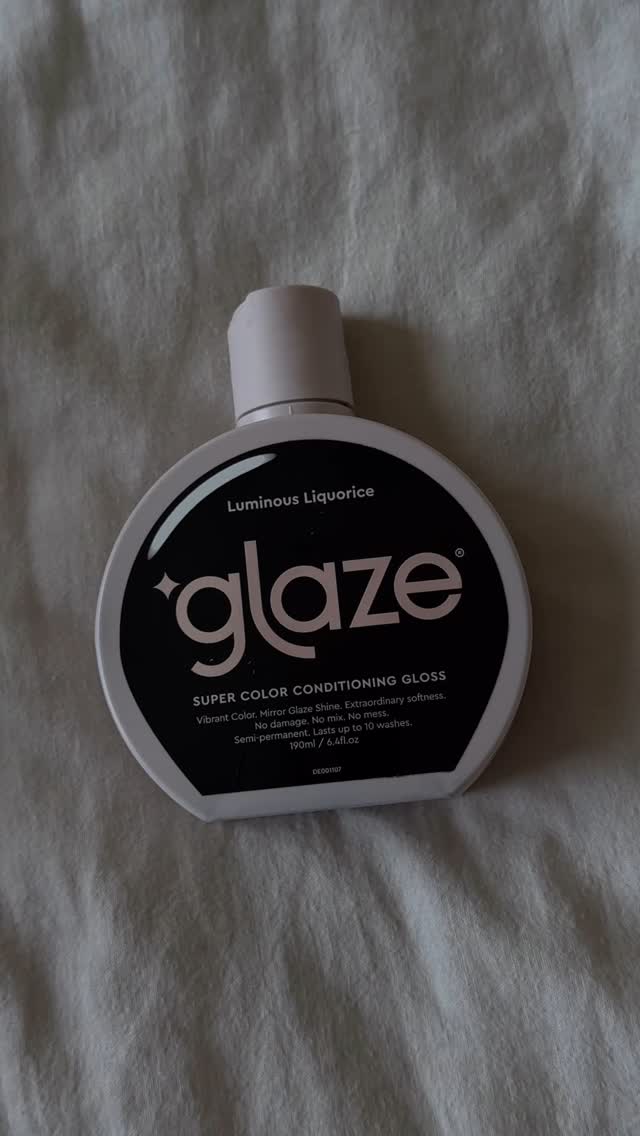 Instagram post by @tori_india for Glaze Hair. Caption reads: [...] #HairGloss #GlossyHairTutorial #GlazeHair....