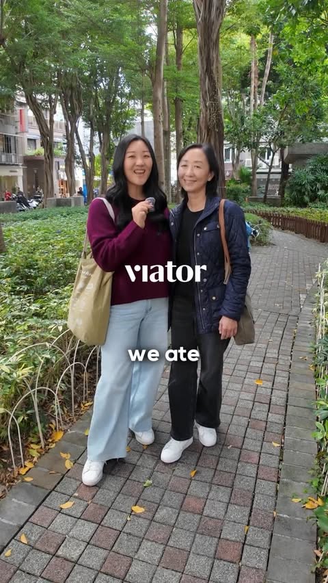 Instagram post by @jasminepak for Viator. Caption reads: [...] in Taipei!) finds new hidden eats on a....