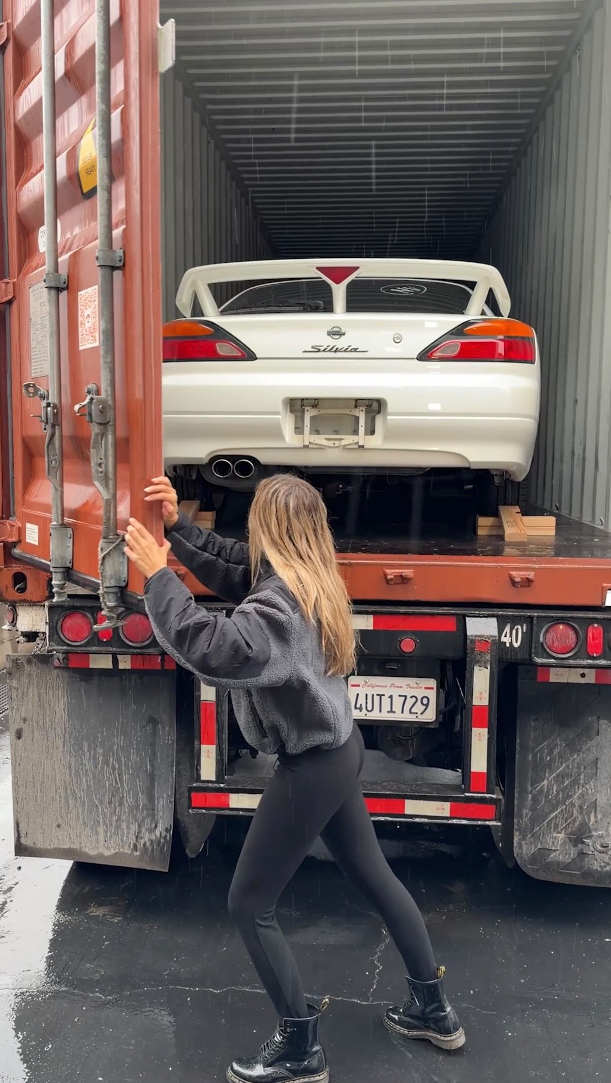 Instagram post by @ms.emelia for Nissan USA. Caption reads: #NissanPartner 8 years later… my @nissanusa S15 is....