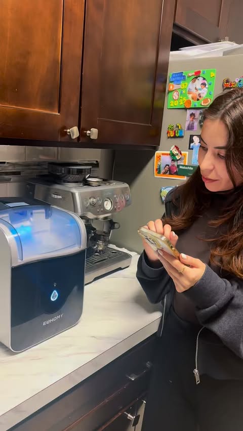 Instagram post by @esma.yucelsat for EUHOMY. Caption reads: [...] with nugget ice ❄️
I’ve been using the....