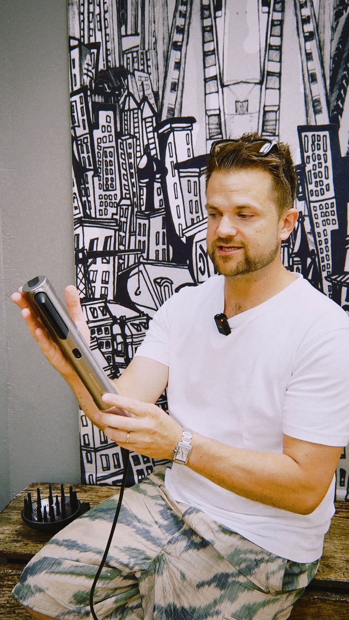 Instagram post by @sydhayeshair for Creative HEAD Magazine. Caption reads: An extension of the arm… literally. 💫 

The new....