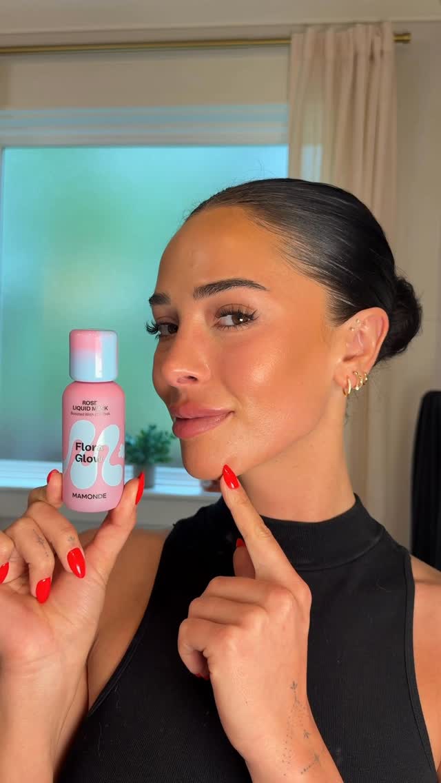 Instagram post by @michaelashaescott for Mamonde. Caption reads: AD #mamonde_partner POV: you finally find a glass....
