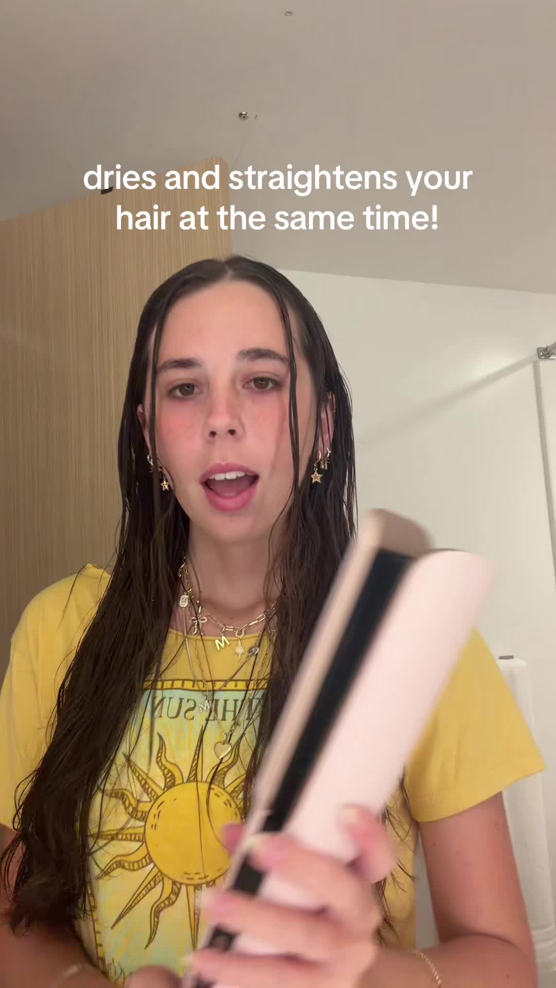 TikTok post by @mia.springerr for Slopehill. Caption reads: this is my new favorite hair tool @Slopehill....