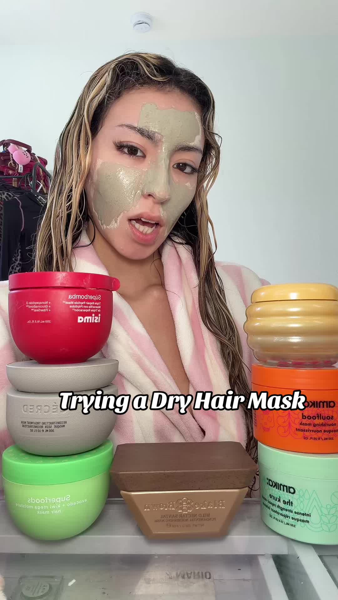 TikTok post by @itsariannetorres for Amika. Caption reads: @amika #hair #curls #curlyhair #curlyhairroutine....