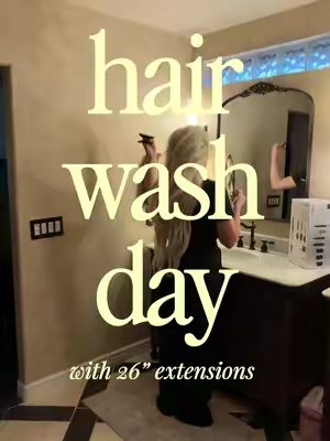 TikTok post by @dollysdiarie for Kenra Professional. Caption reads: [...] #hairwashday @Covet & Mane @Kenra....