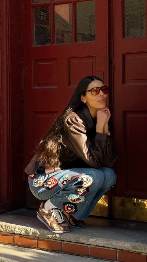 Instagram post by @babba for FARM Rio. Caption reads: [...] runs, stepping into every moment with....