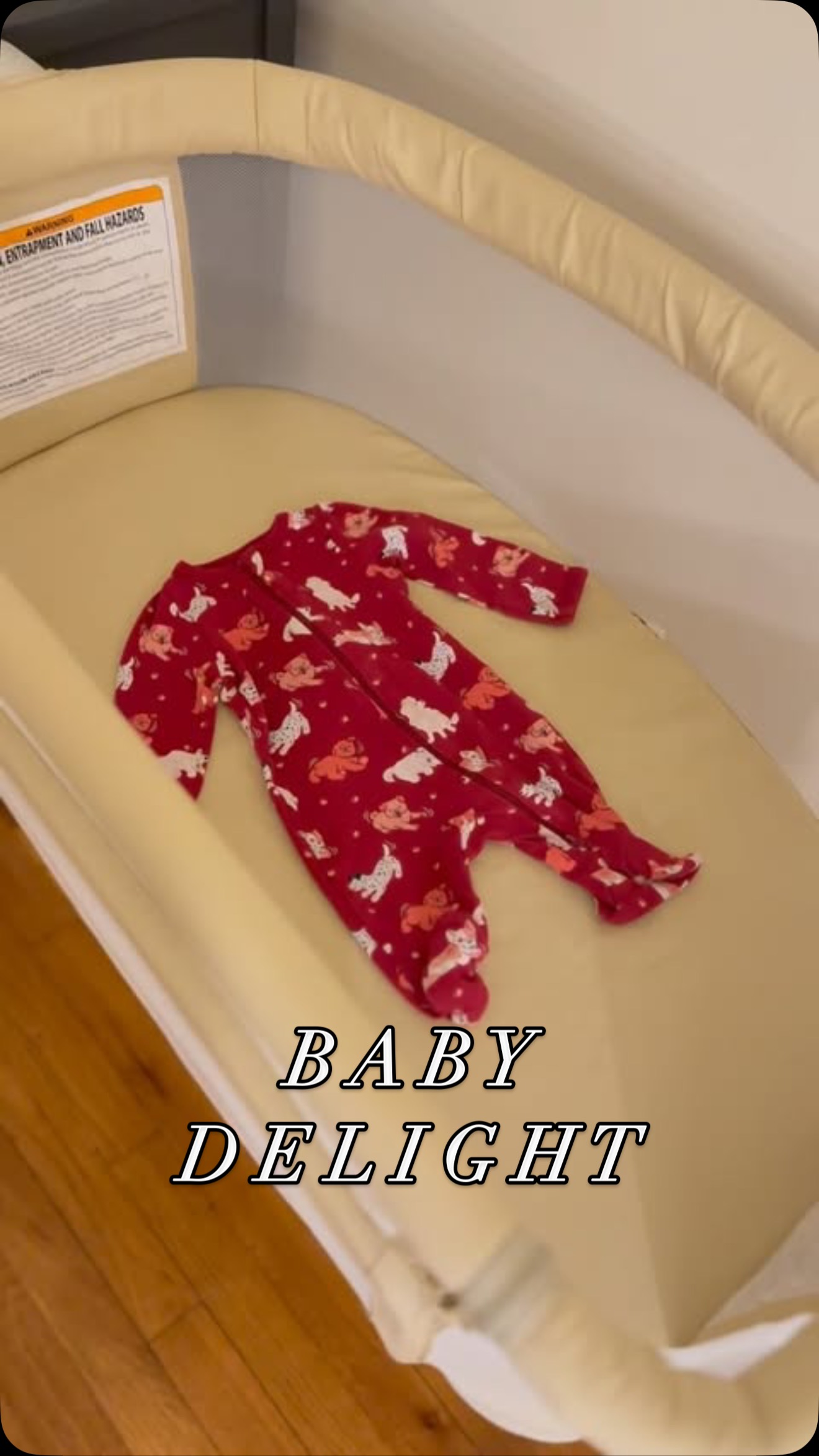 Instagram post by @mervexusa for Baby Delight. Caption reads: [...] will be able to sleep comfortably💖 Baby....