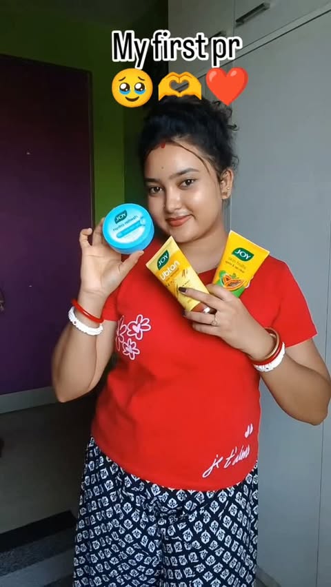 Instagram post by @arpitagupta389 for Joy Personal Care. Caption reads: My first pr from @joy_beautifulbynature thankyou....