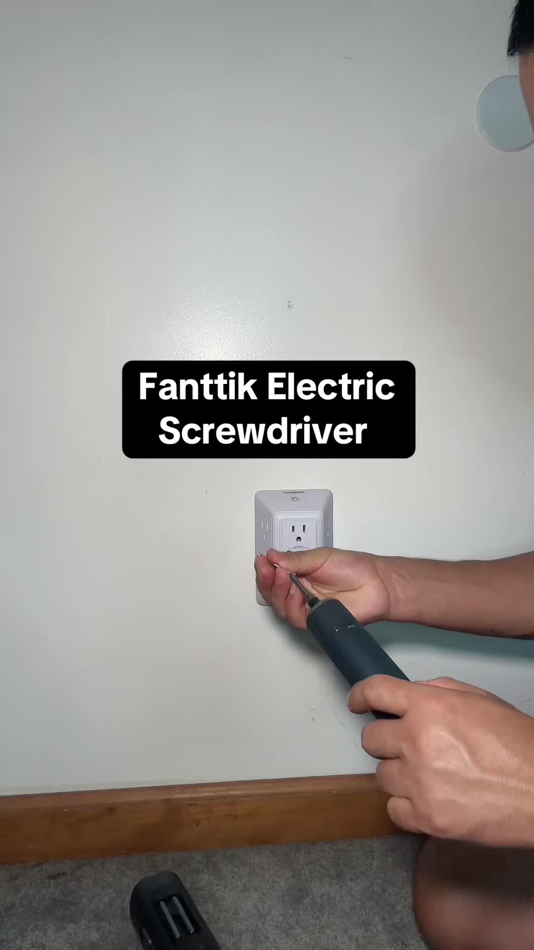 TikTok post by @geetagurung19 for Fanttik. Caption reads: Fanttik S1 Pro 3.7V Electric Screwdriver, Cordless....