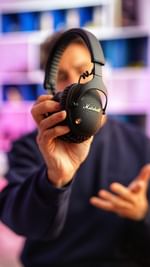 Instagram post by @jbaptisten for Marshall Headphones. Caption reads: Marshall is back 🤘🎧

Ça c’est le MONITOR III....