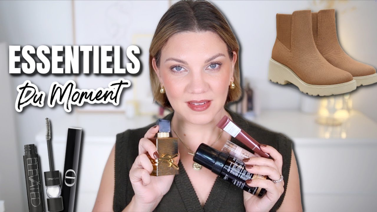 YouTube post by @MimisSignature for rephr. Caption reads: MY CURRENT ESSENTIALS ✨ | Canon Makeup, Skincare....