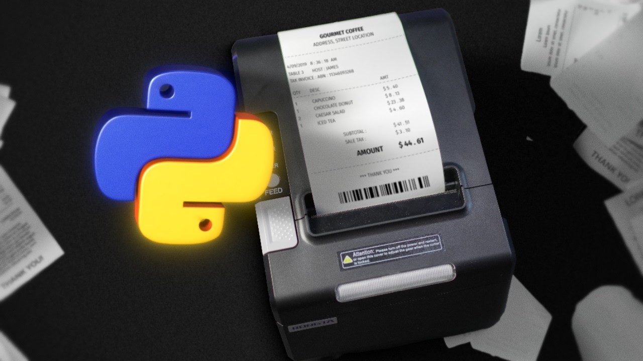 YouTube post by @CodingWithLewis for Liinks. Caption reads: I Fixed My ADHD with a Receipt Printer.