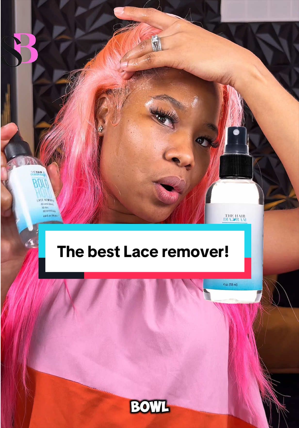 TikTok post by @shenzybeauty for The Hair Diagram. Caption reads: [...] so easy!! What yall have in this....
