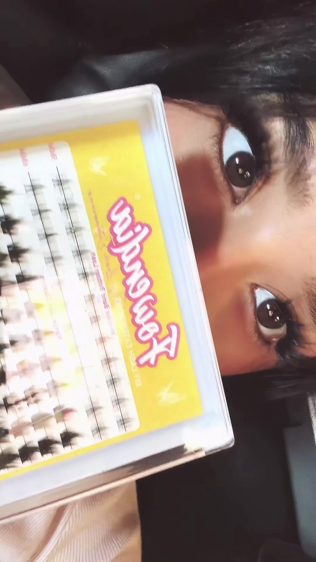 TikTok post by @pretty.face_ruby for Fowendia Lashes. Caption reads: Super cute @Fowendia Lashes #spikes....