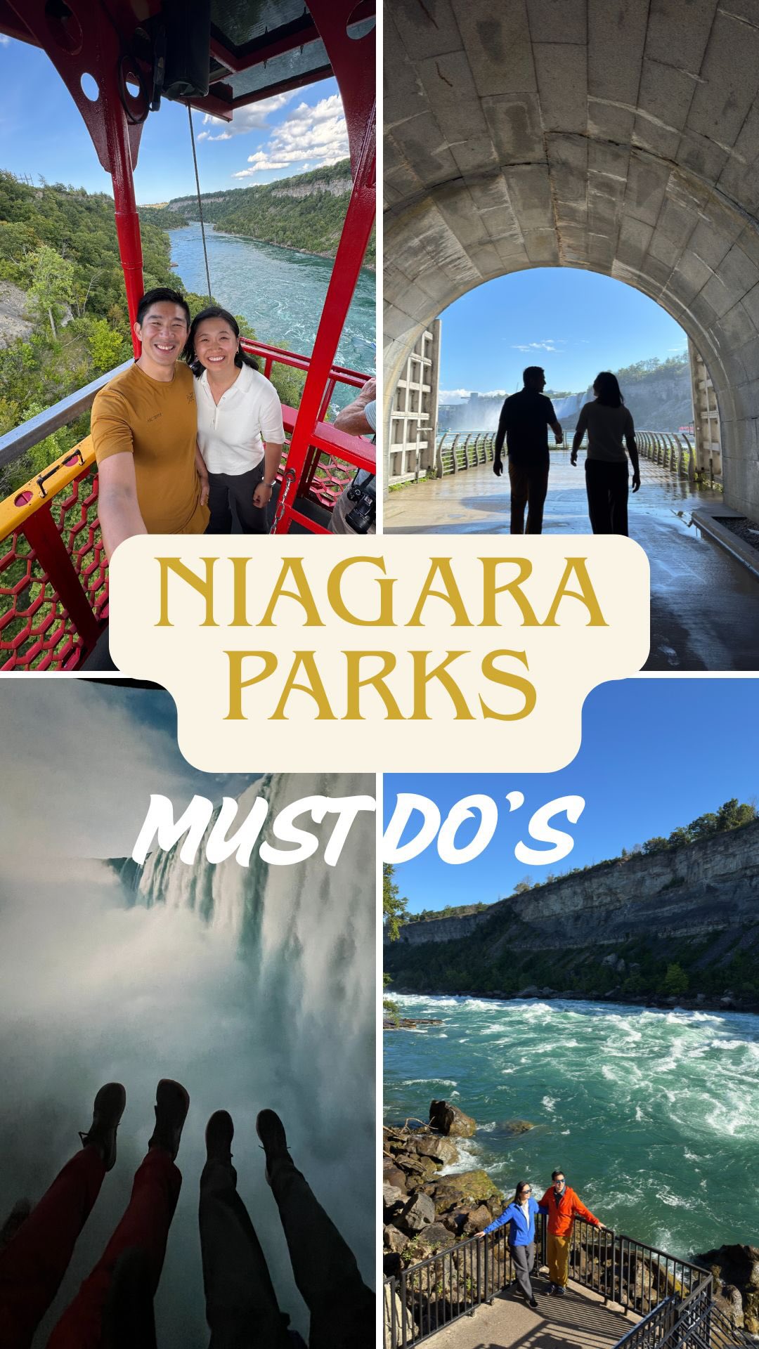 Instagram post by @goingawesomeplaces for Destination Ontario. Caption reads: NIAGARA PARKS FAVOURITES // These are 4 of our....