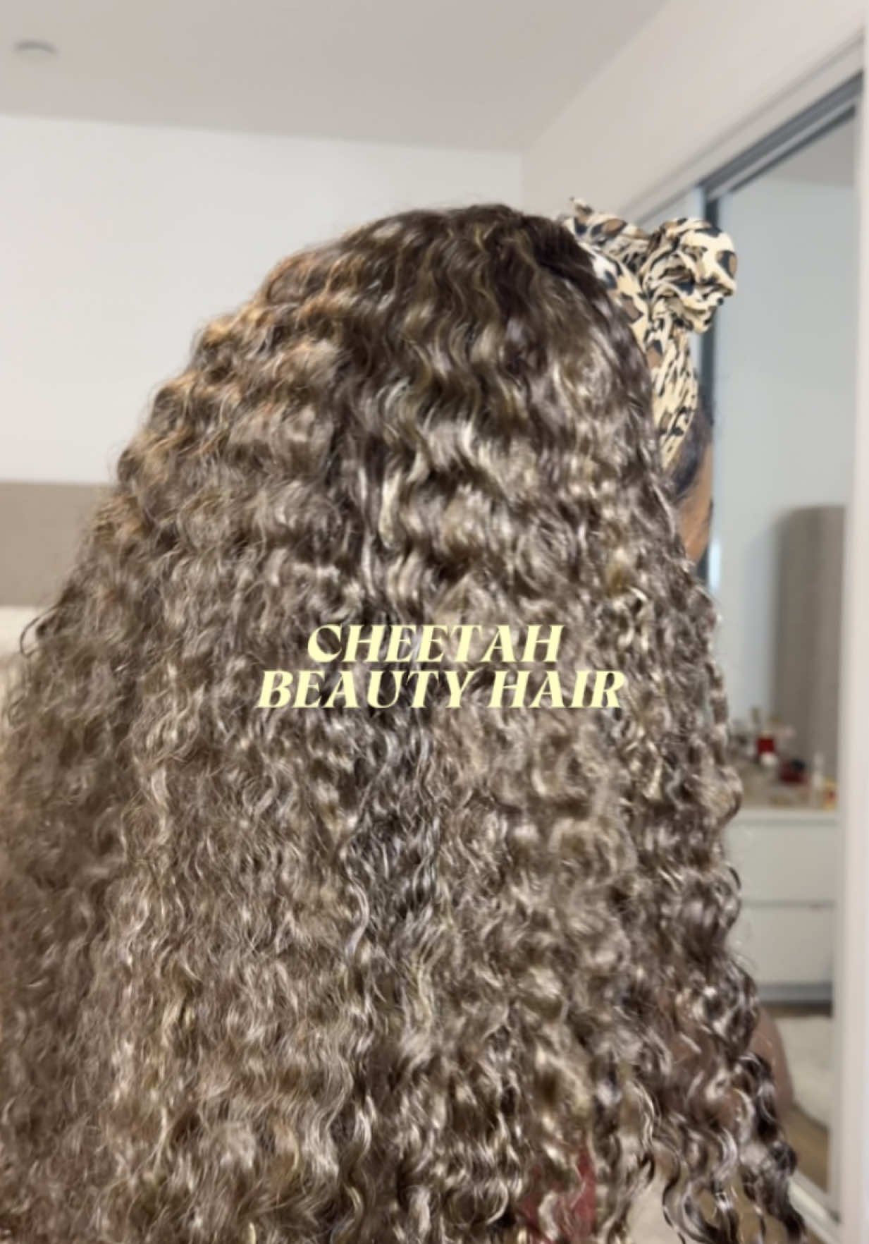 TikTok post by @nellyynel for Cheetah Beauty Hair Shop. Caption reads: It’s that seasonnn! @Cheetah Beauty Hair Shop....
