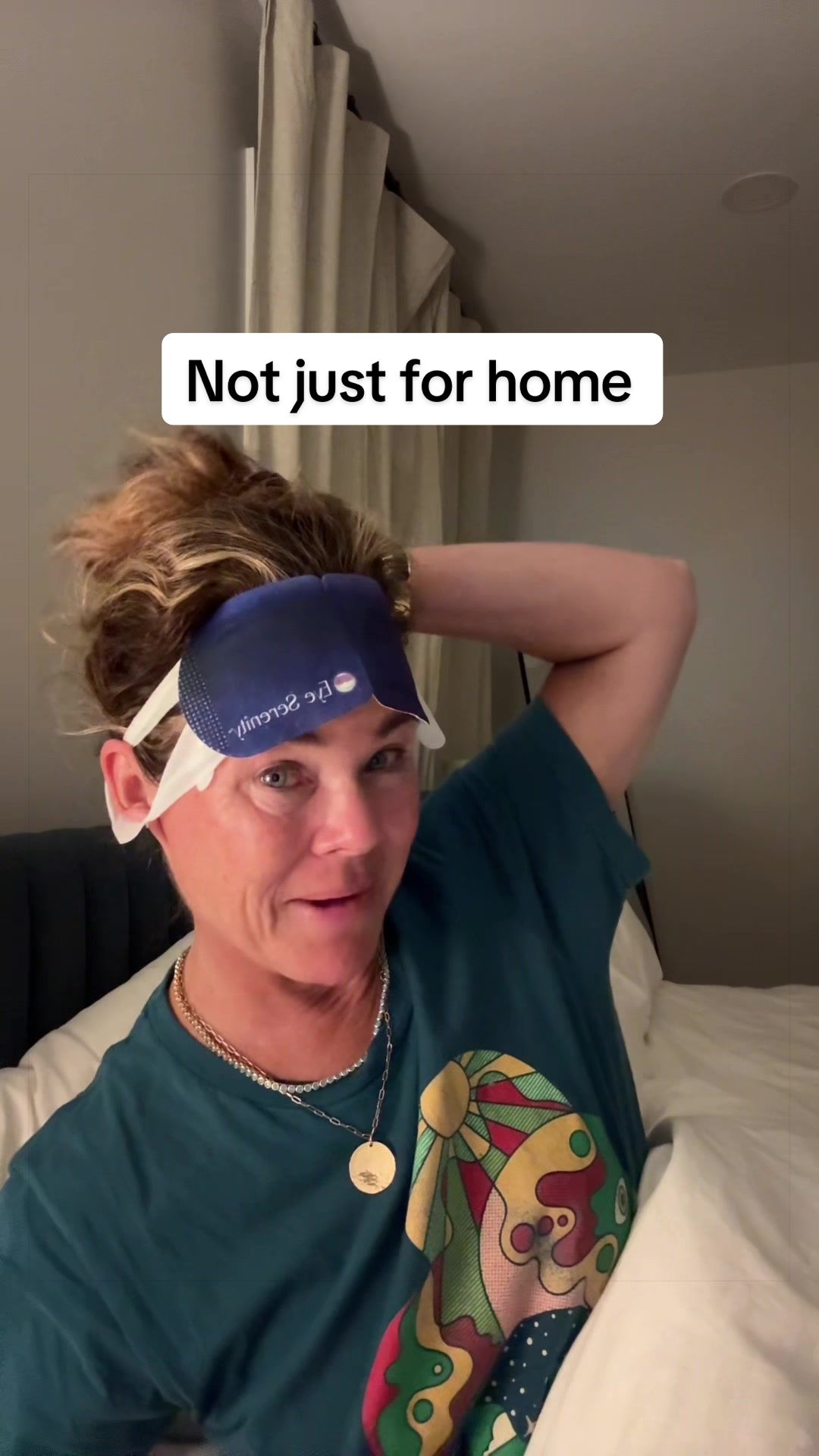 TikTok post by @tagnew1234 for Lure Essentials. Caption reads: [...] #eyemask #sleepyday #stressreliever @Lure....