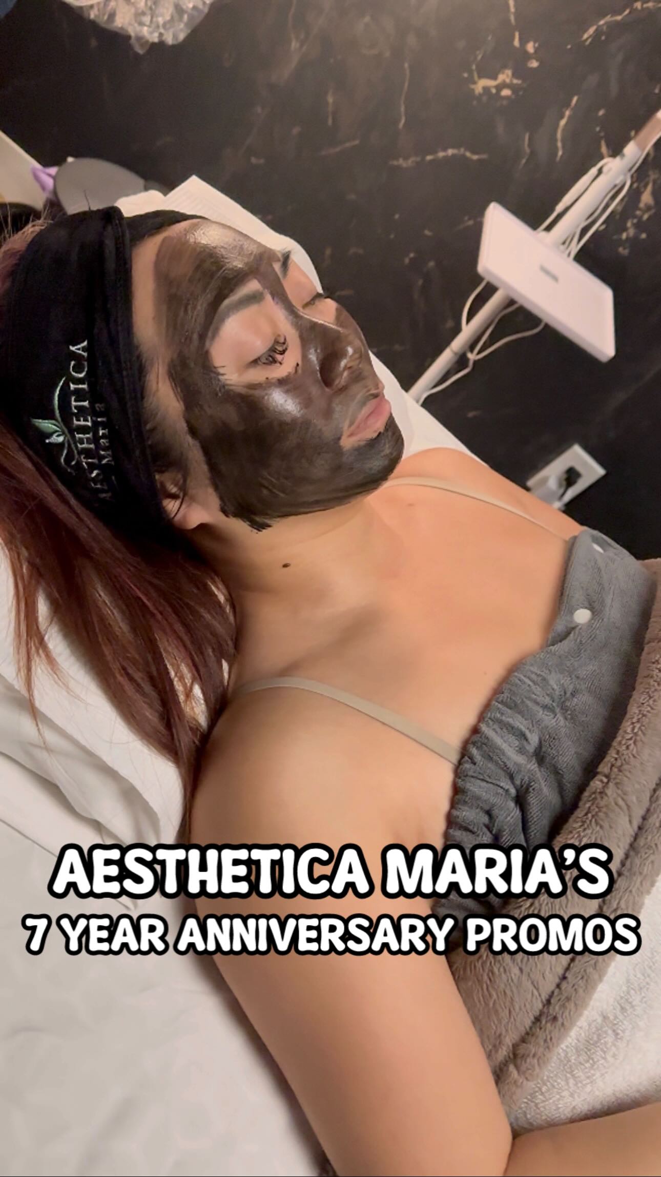 Instagram post by @yycfoodjunkie for Tourism Calgary. Caption reads: 【 𝗔𝗘𝗦𝗧𝗛𝗘𝗧𝗜𝗖𝗔 𝗠𝗔𝗥𝗜𝗔’𝗦 𝟳𝗧𝗛....