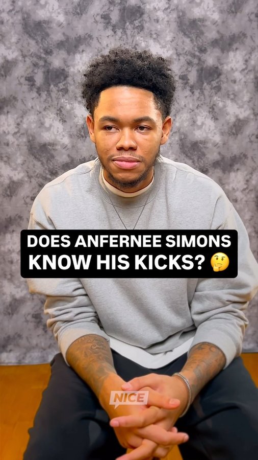 Instagram post by @antsimons for Hibbett. Caption reads: After seven years in the league, is Anfernee....