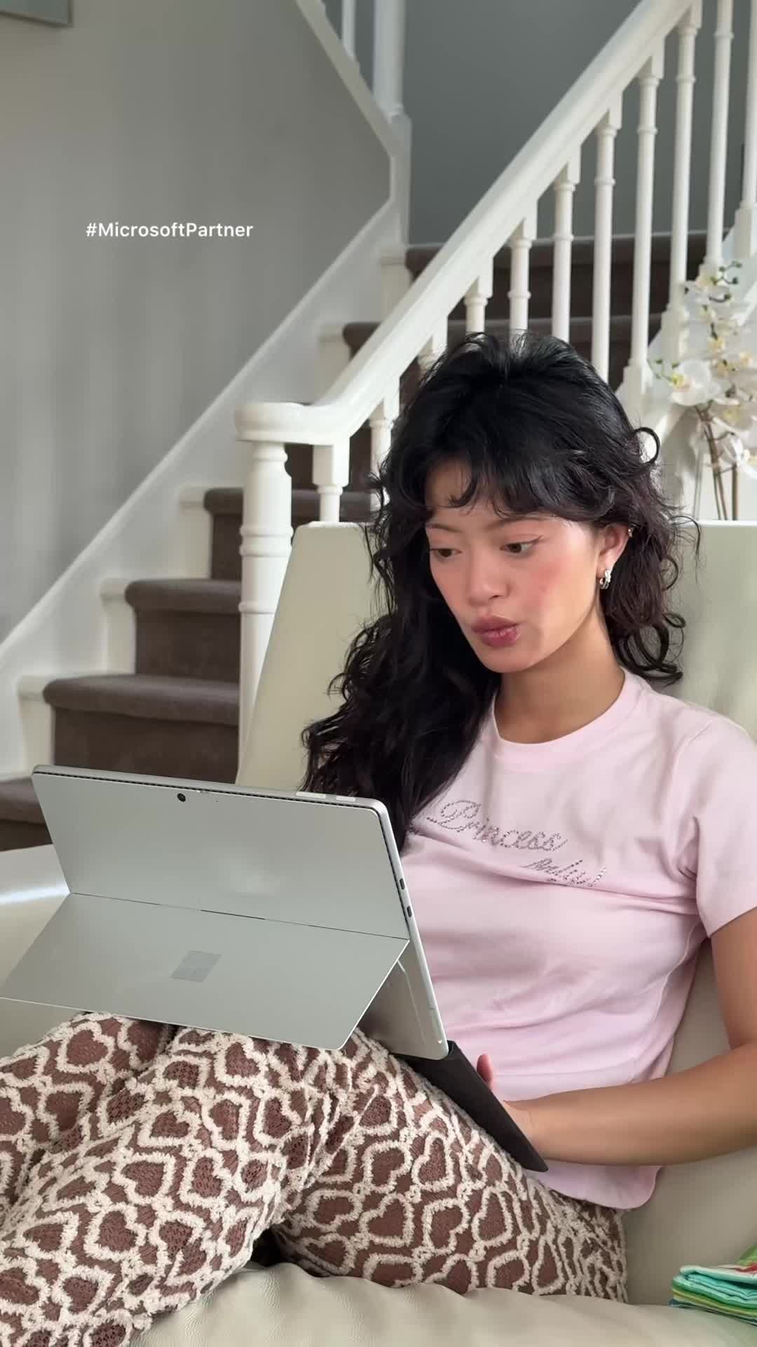 TikTok post by @garbo.zhu for Windows. Caption reads: [...] with the help of Copilot Voice on my....