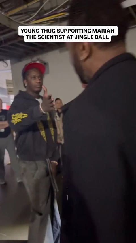 Instagram post by @bigboysneighborhood for iHeartRadio. Caption reads: #YoungThug was out supporting his fiancée....