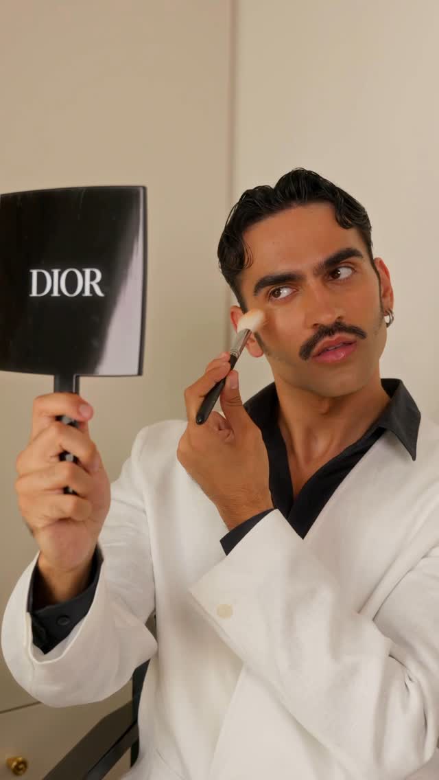 Instagram post by @chriskarakatsanis for Sephora. Caption reads: Sephora x Dior Backstage 

#sephoragreece....