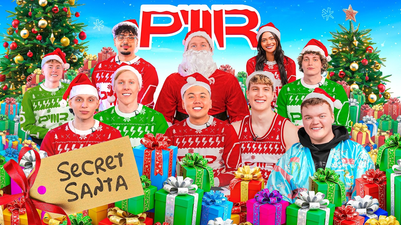 YouTube post by @PWR for Revolut. Caption reads: PWR's $10,000 SECRET SANTA! *IN JAPAN*.
