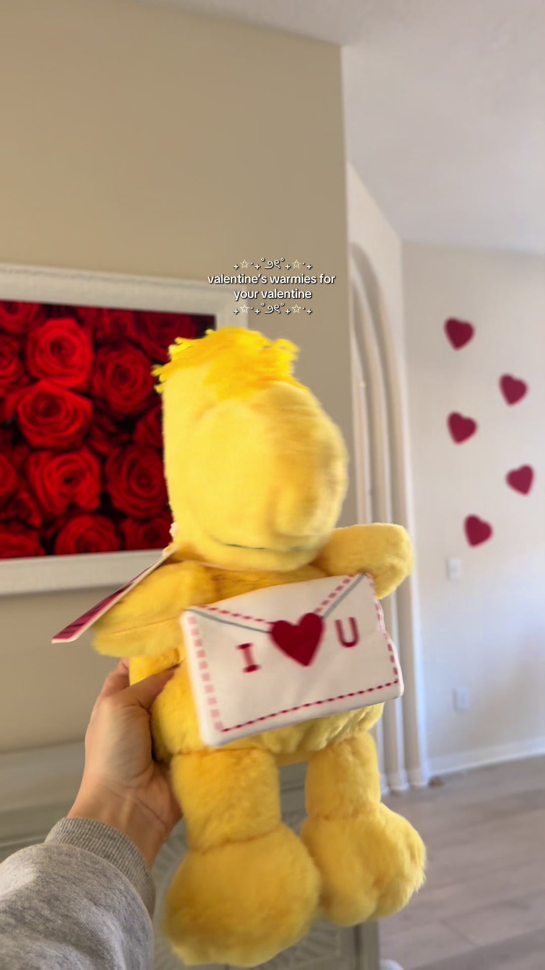 TikTok post by @spookymarykate for Warmies. Caption reads: [...] IS TO DIE FOR SO FREAKING CUTE!!!! 💌....