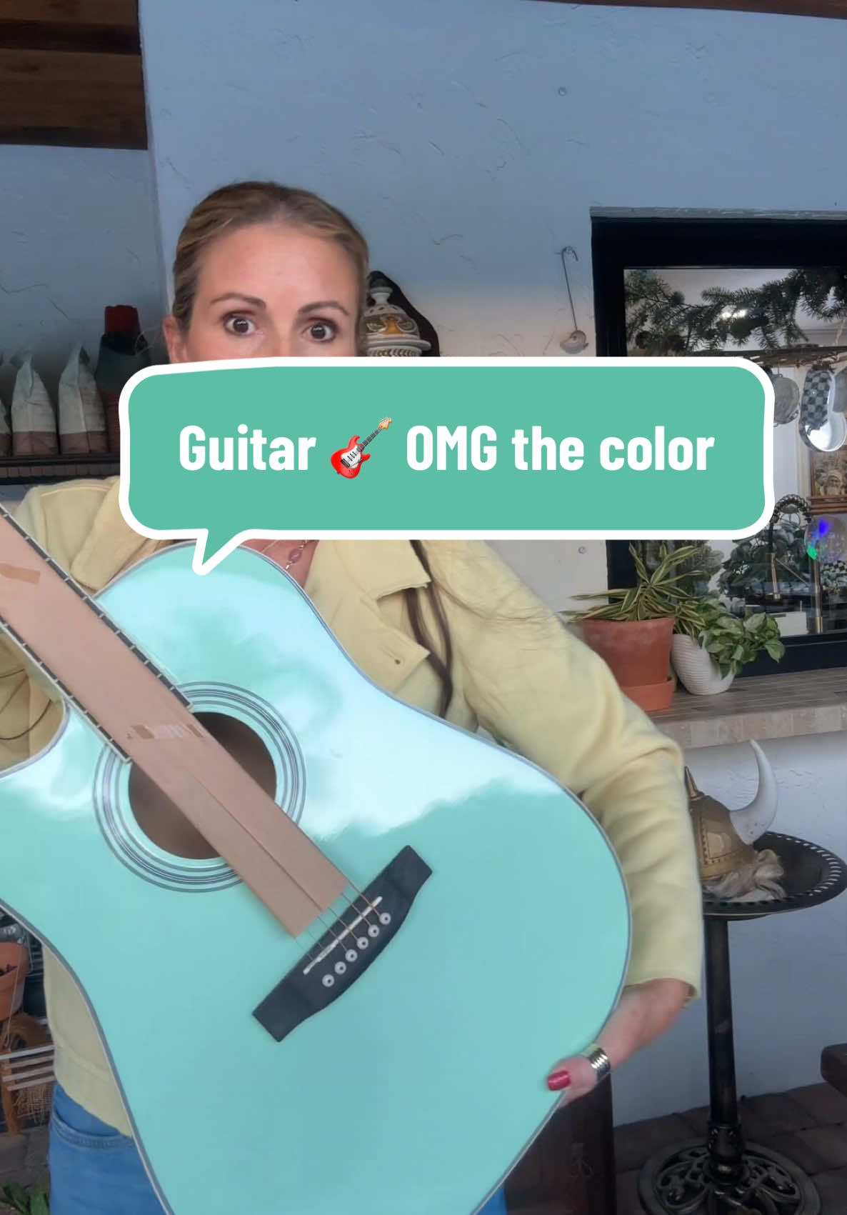 TikTok post by @sofloridagirl for Best Choice Products. Caption reads: This 41-inch full-size guitar from Best Choice....