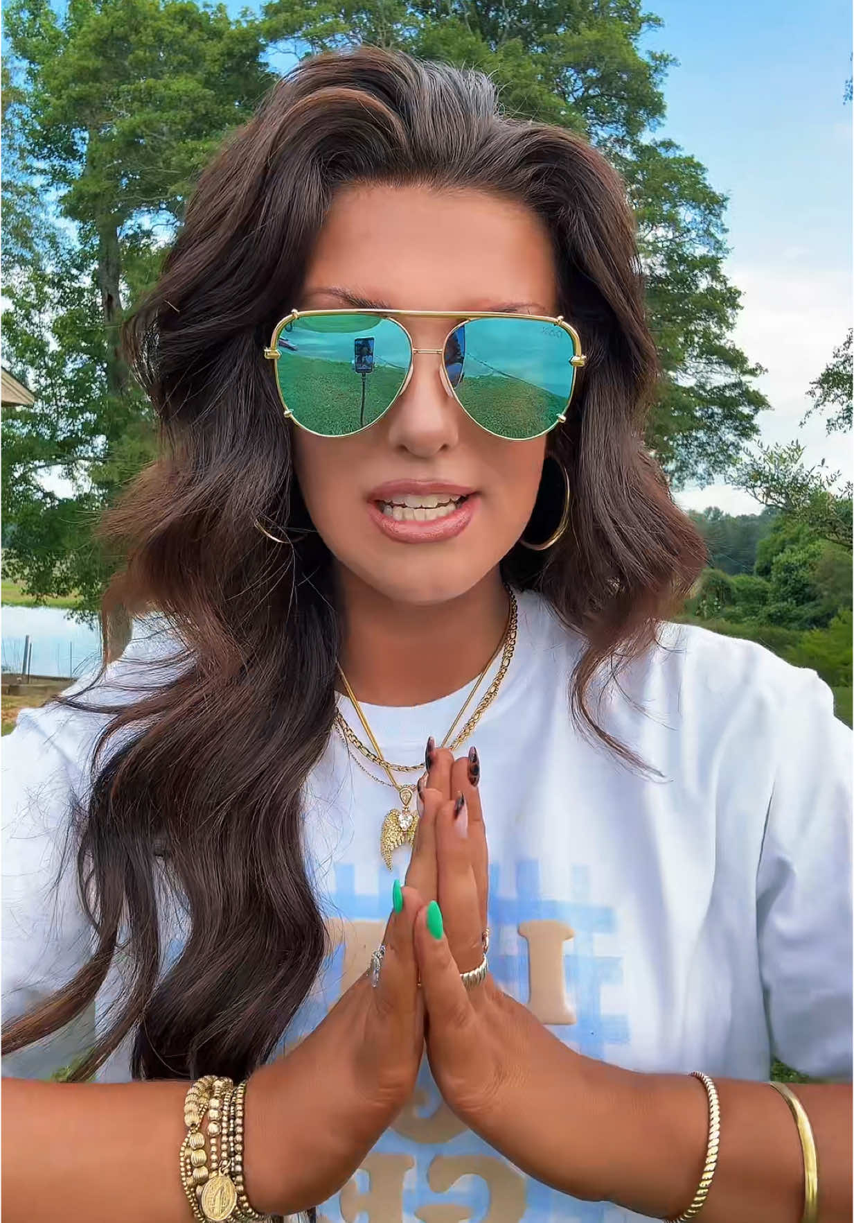 TikTok post by @kaitilyndecker for Dax Eyewear. Caption reads: Perhaps one of the best inventions ever… aviator....