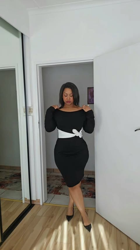 Instagram post by @foxyraw for stylewe.com. Caption reads: The likkle black dress 🍹🫦 @stylewe shop now and....