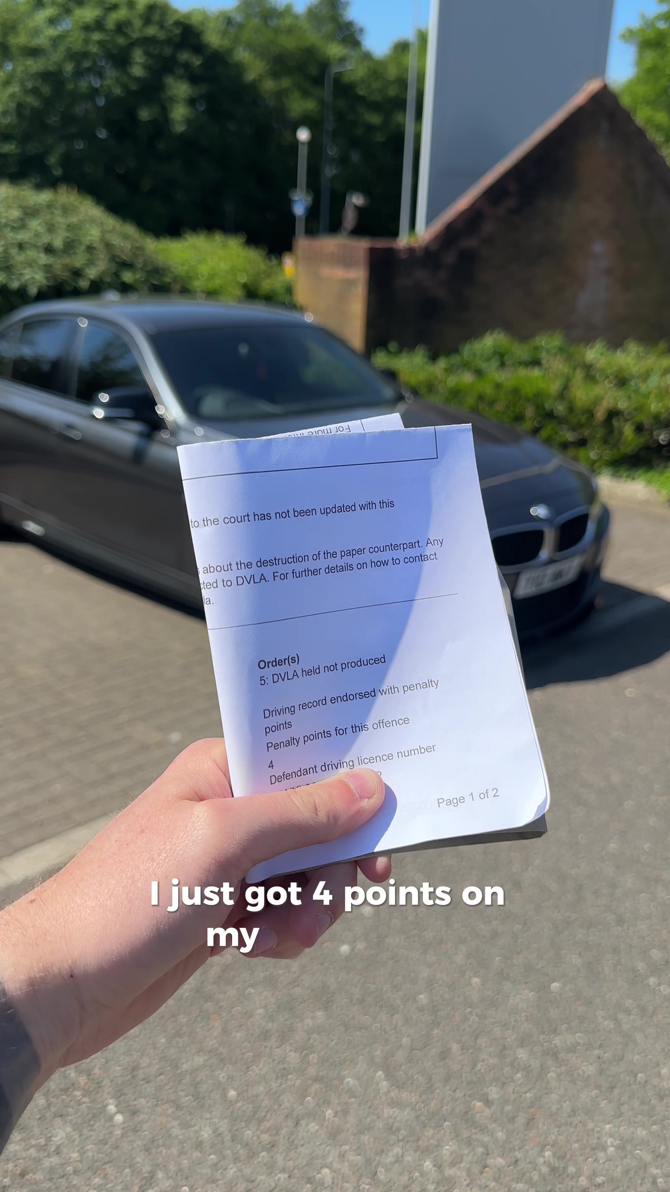 TikTok post by @connorlwky for OOONO. Caption reads: [...] have saved me from getting 4 points 😭....