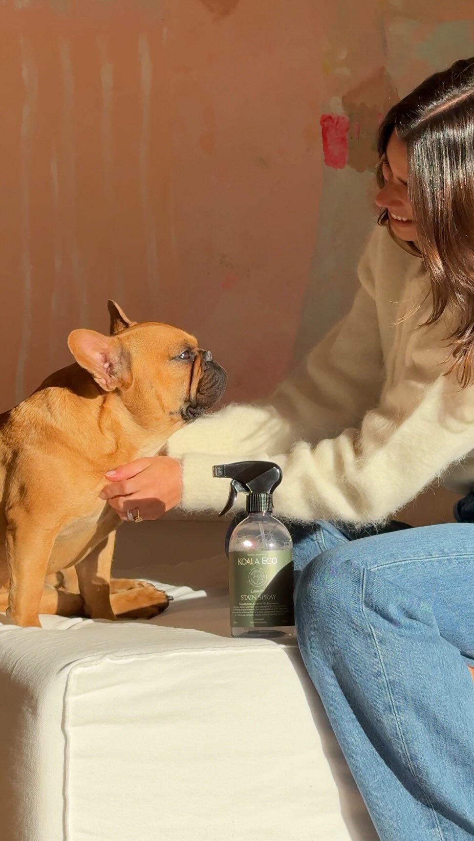 Instagram post by @biancamelas for Koala Eco. Caption reads: Thank goodness for @koalaeco Stain Spray saving....