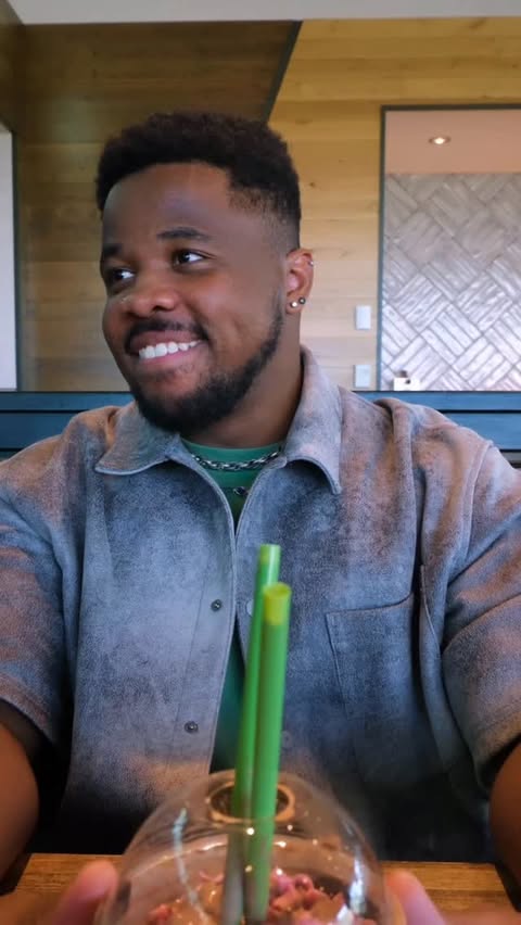 Instagram post by @charliecurtisbeard for Shake Shack. Caption reads: [...] share this Ad Kidarah and I did for....