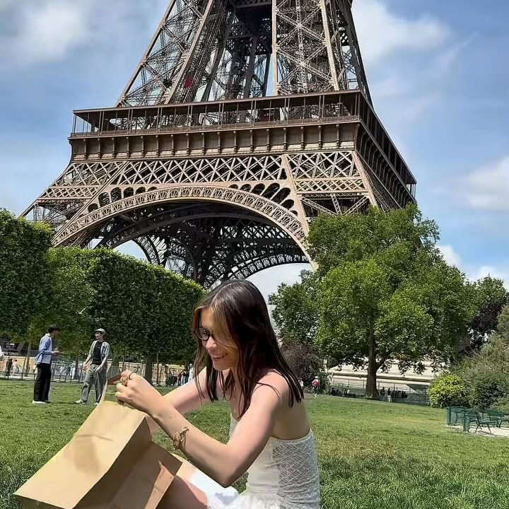 Instagram post by @babygrzes for House Brand. Caption reads: bringing summer days and effortless elegance to....