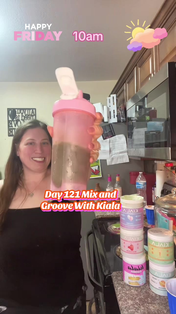 TikTok post by @ashleyrichards263 for Kiala Nutrition. Caption reads: [...] #vegan #bloatingrelief #cottoncandy....