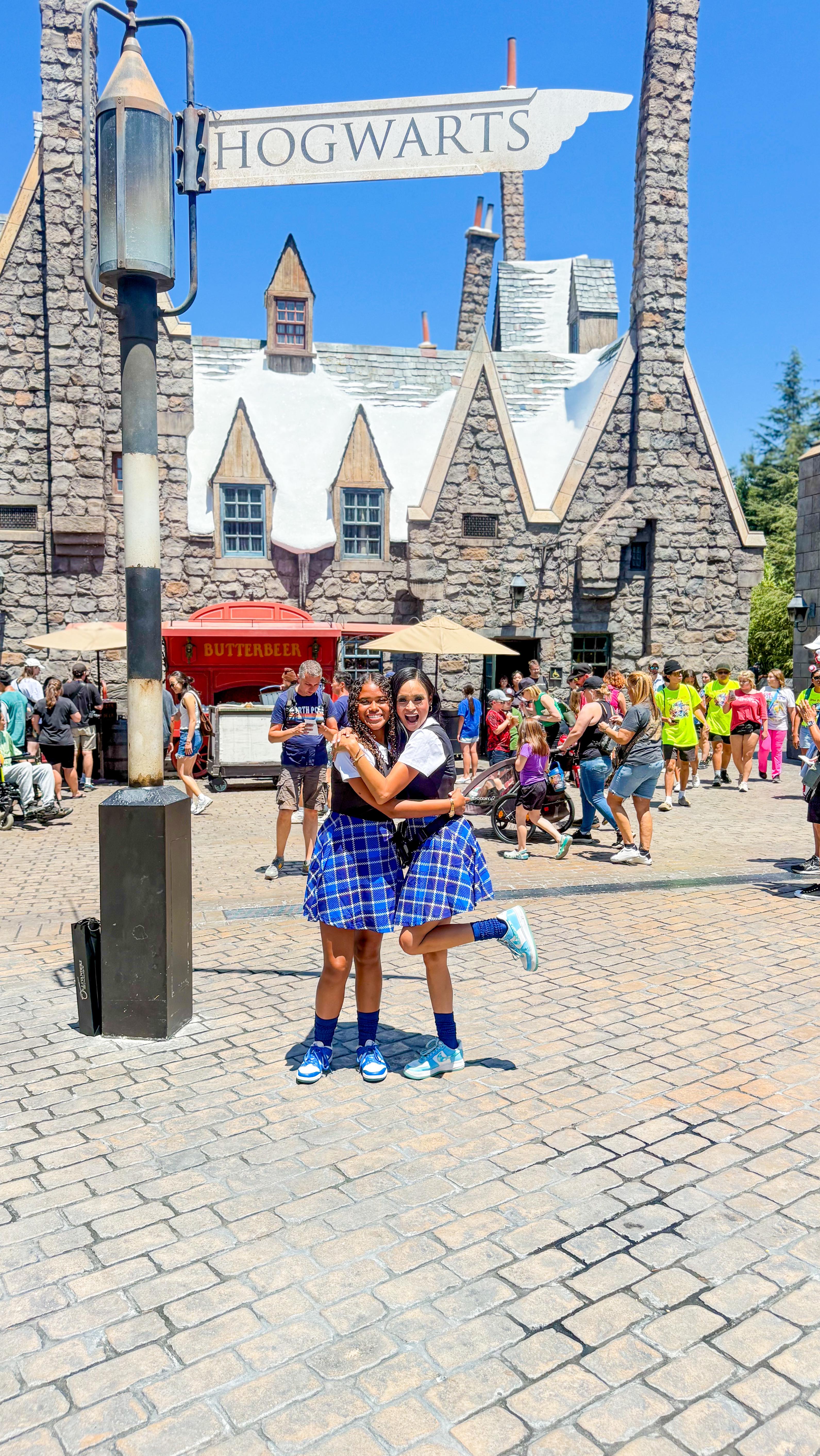 Instagram post by @mrs_williamzz for Universal Studios Hollywood. Caption reads: #ad | Penelope & I took a trip to @unistudios in....