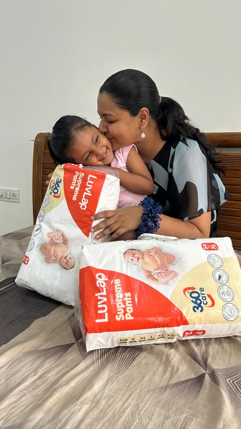 Instagram post by @watchme_growing for LuvLap. Caption reads: Luvlap Supreme Diaper Pants. 

- 360° degree....